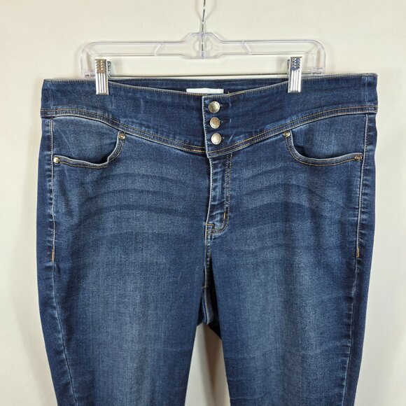 Lane Bryant High Rise Super Stretch 3 Button Jeggings Women's Size 18 - Picture 6 of 14